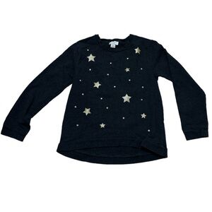 Kate Spade Girl’s Gold Glittering Stars Sweatshirt Dark Gray/Gold Stars 164/14y